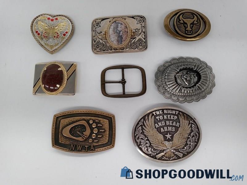 8pc Belt Buckles - shopgoodwill.com