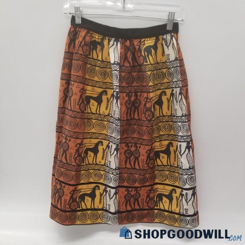 Multicolor Patterned Skirt | ShopGoodwill.com