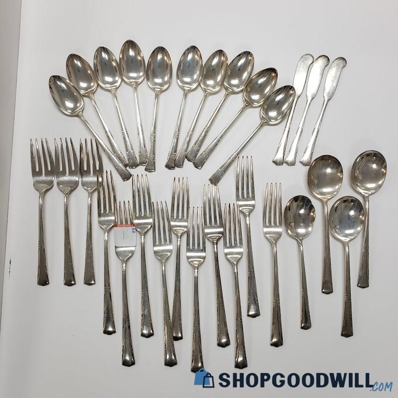 30pc Gorham Sterling Greenbrier Flatware Set 1048.5g | ShopGoodwill.com