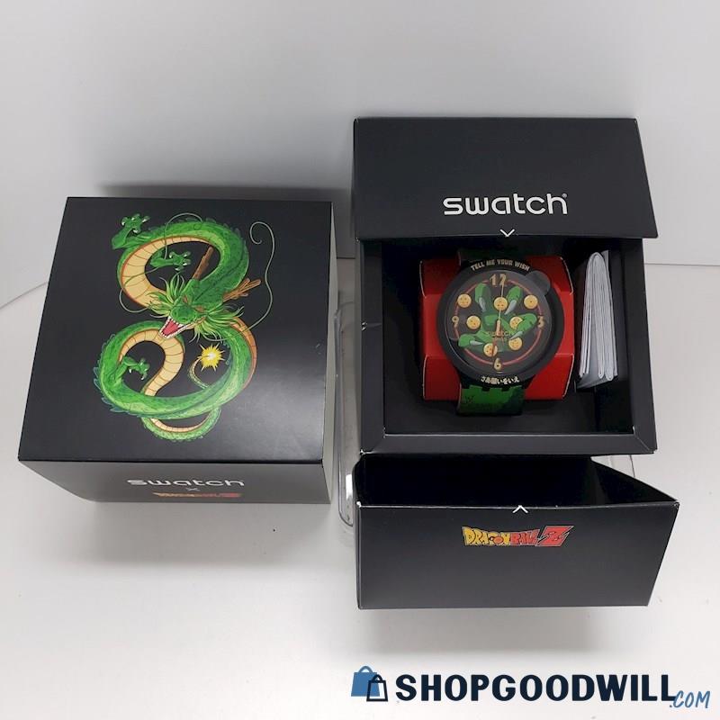 Swatch X Dragon Ball Z Shenron Watch Model Sb01z102 | ShopGoodwill.com