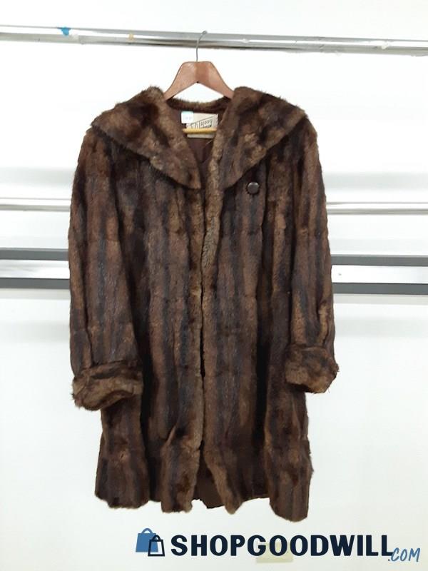 SP Trippy Fine Furs Vintage Fur Coat Seattle WA - shopgoodwill.com