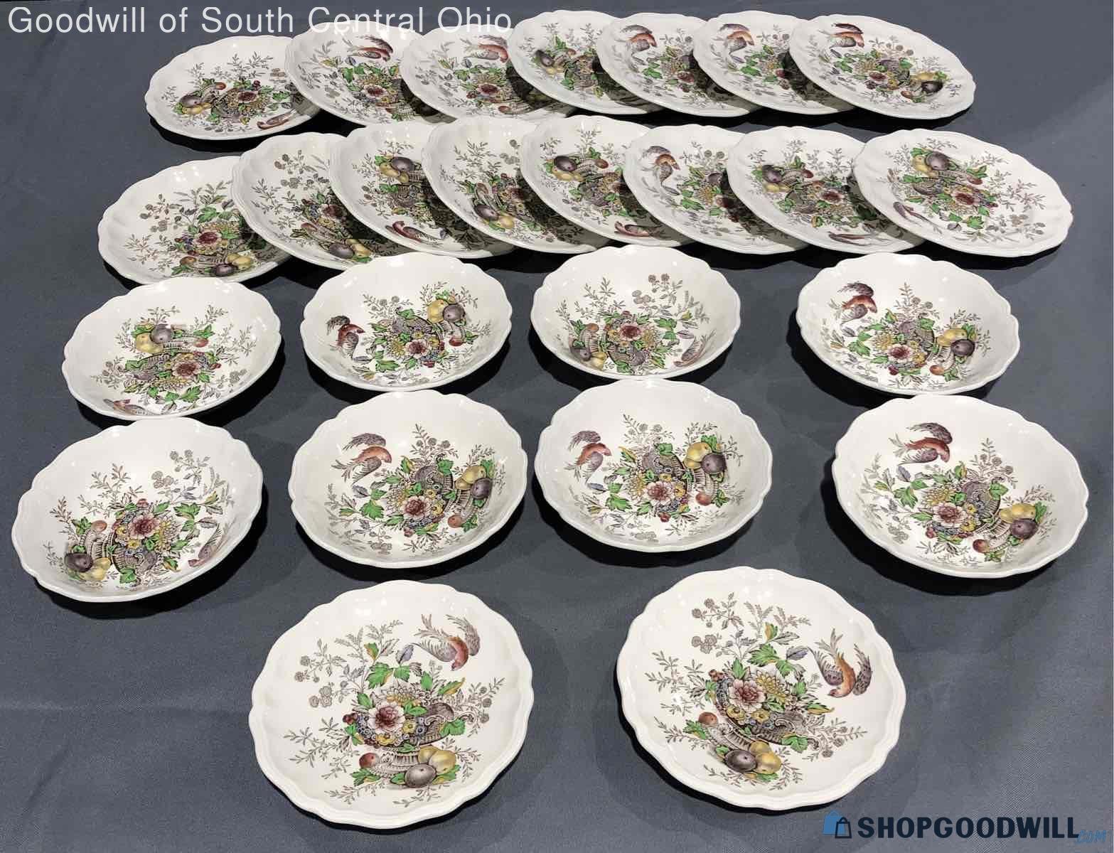 Vintage Royal Doulton Hampshire China Bowls & Saucers | ShopGoodwill.com