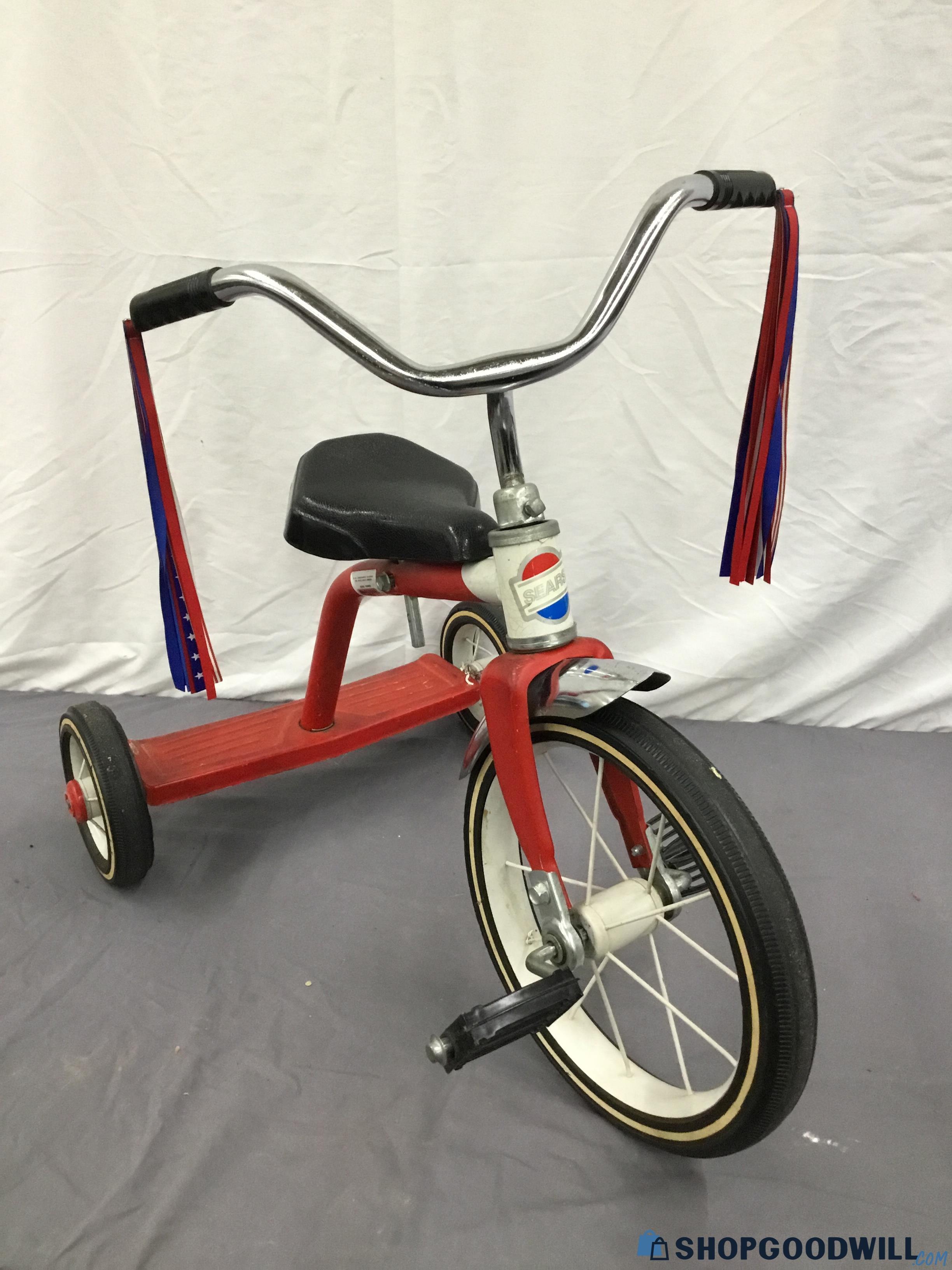 Sears Vintage Tricycle (Wheels Is Worn In Back) | ShopGoodwill.com