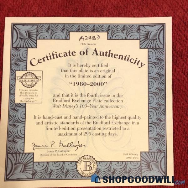 Collectible Fourth Edition 100 Anniversary Certificate | ShopGoodwill.com