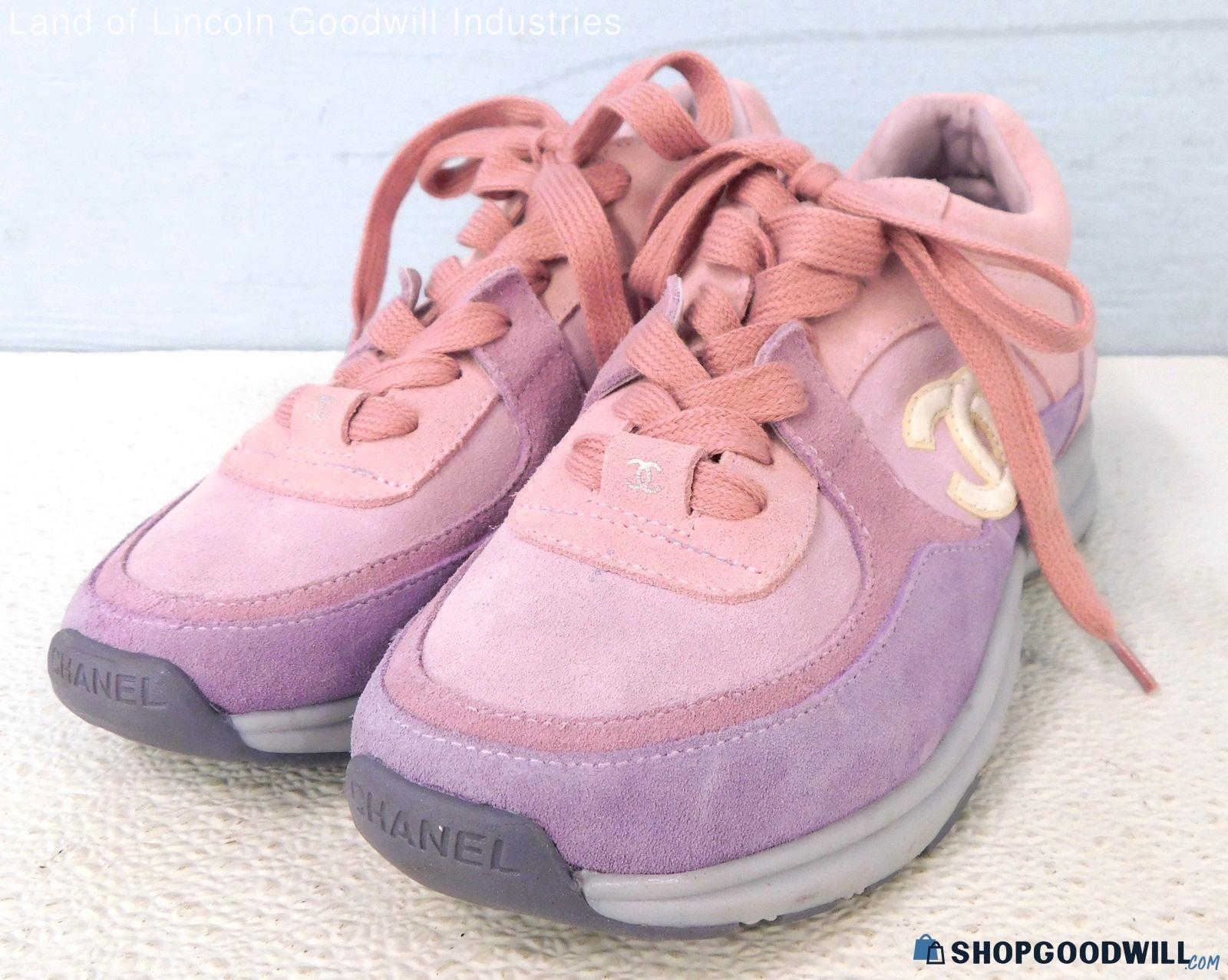 Chanel Pink Sneakers COA - shopgoodwill.com