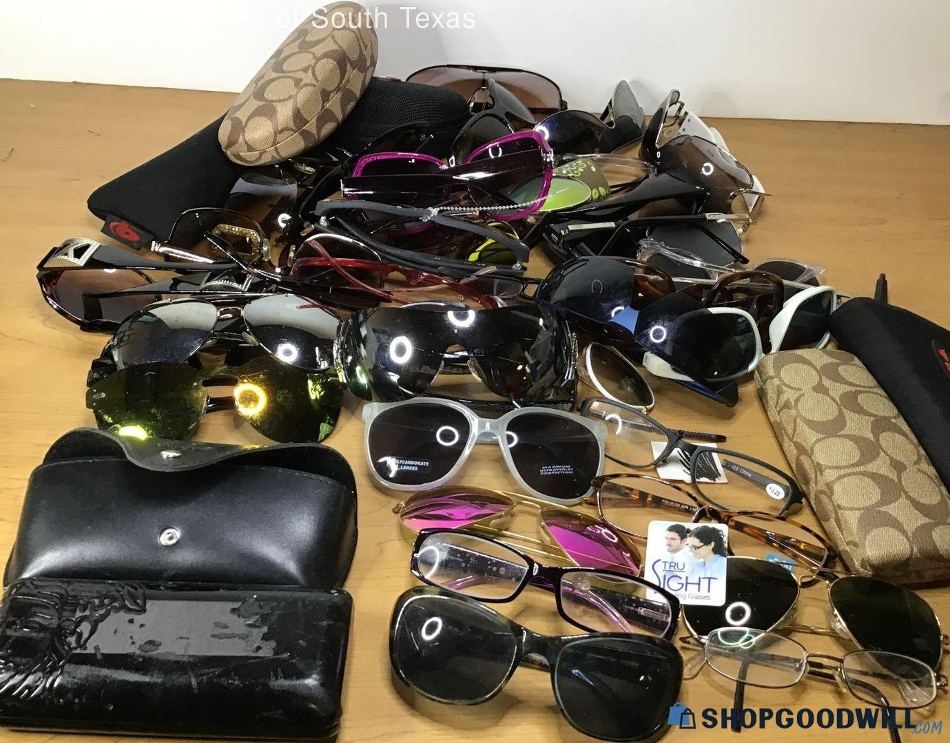 4.2 Lbs Eyewear Bundle; Coach, Rayban, Shein, Sunglasses, Readers, Etc ...