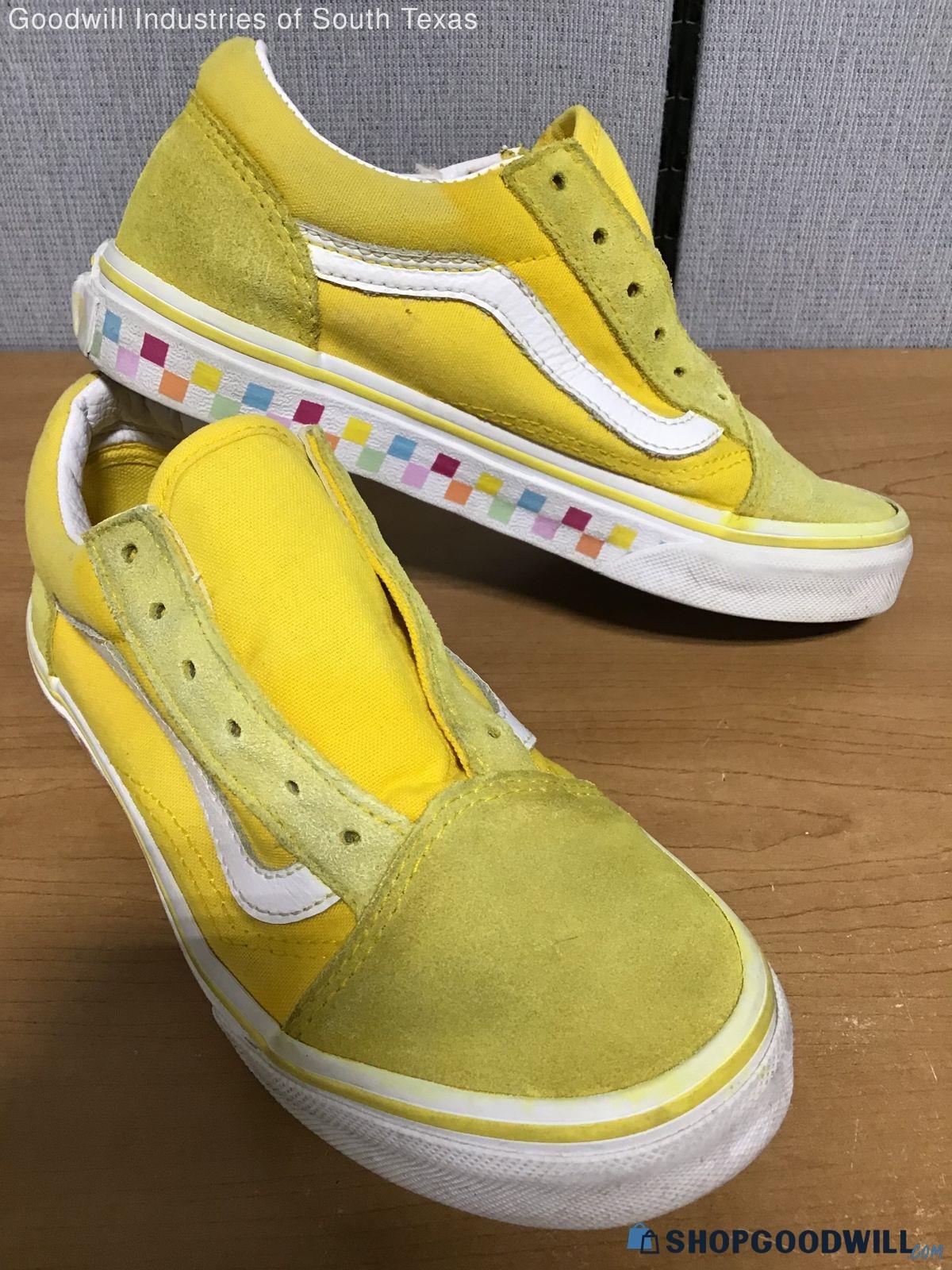 Vans Children's Sz2/20cm Yellow Flats | ShopGoodwill.com