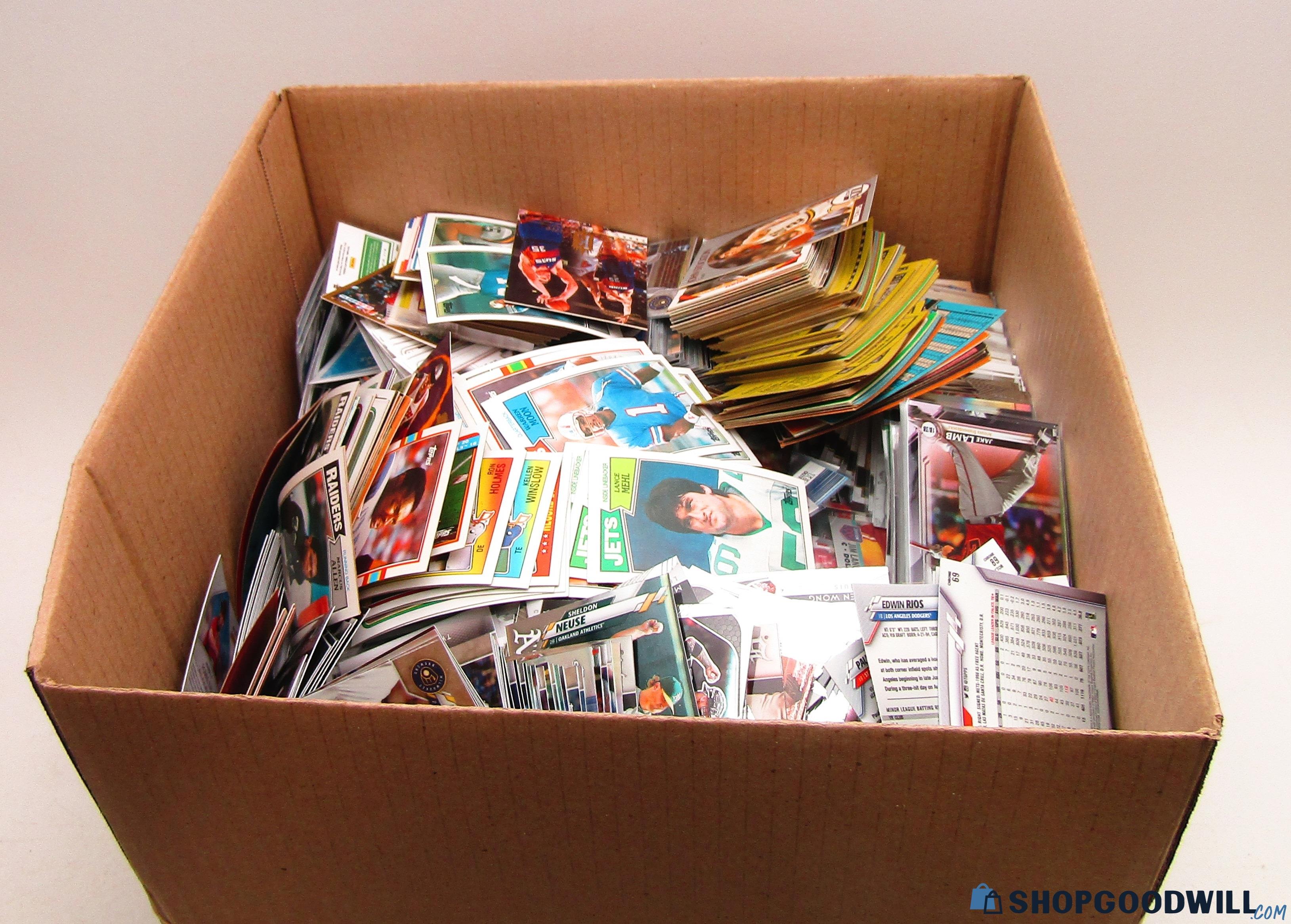 25+lb Box of Various Sports Cards - shopgoodwill.com