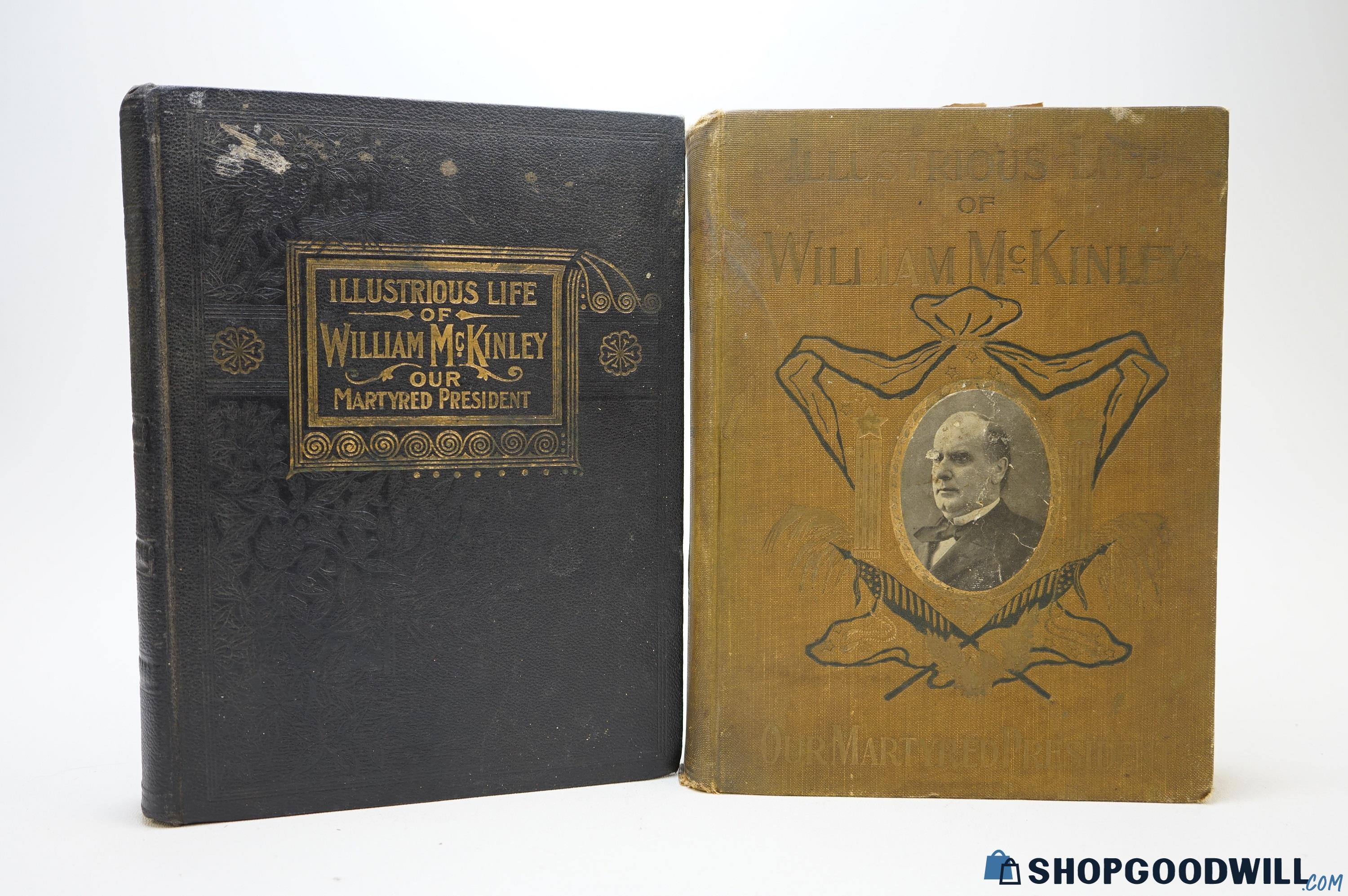 (2) 1901 Illustrious Life of William McKinley Books - shopgoodwill.com