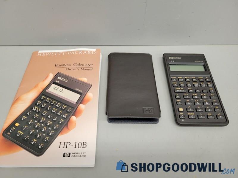 Hewlett Packard 10b Hp10b Business Calculator Untested No Battery