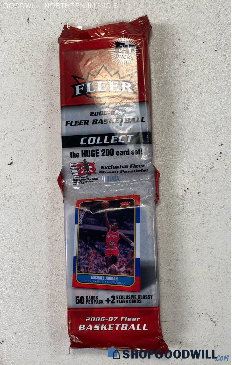 New/ Sealed Fleer 2006-07 Basketball Card Fat Pack 50 Cards + 2 ...