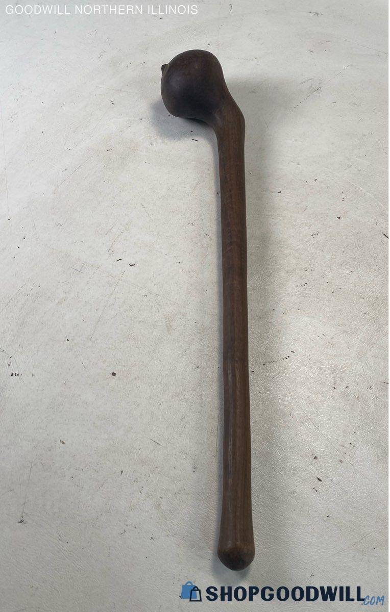 Carved/turned? Wooden Club Like Irish Shillelagh/african Knobkerrie ...