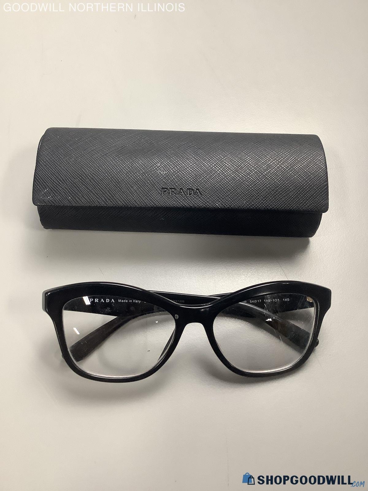 Women's Prada Black Frame Rx Glasses, Made in Italy - shopgoodwill.com