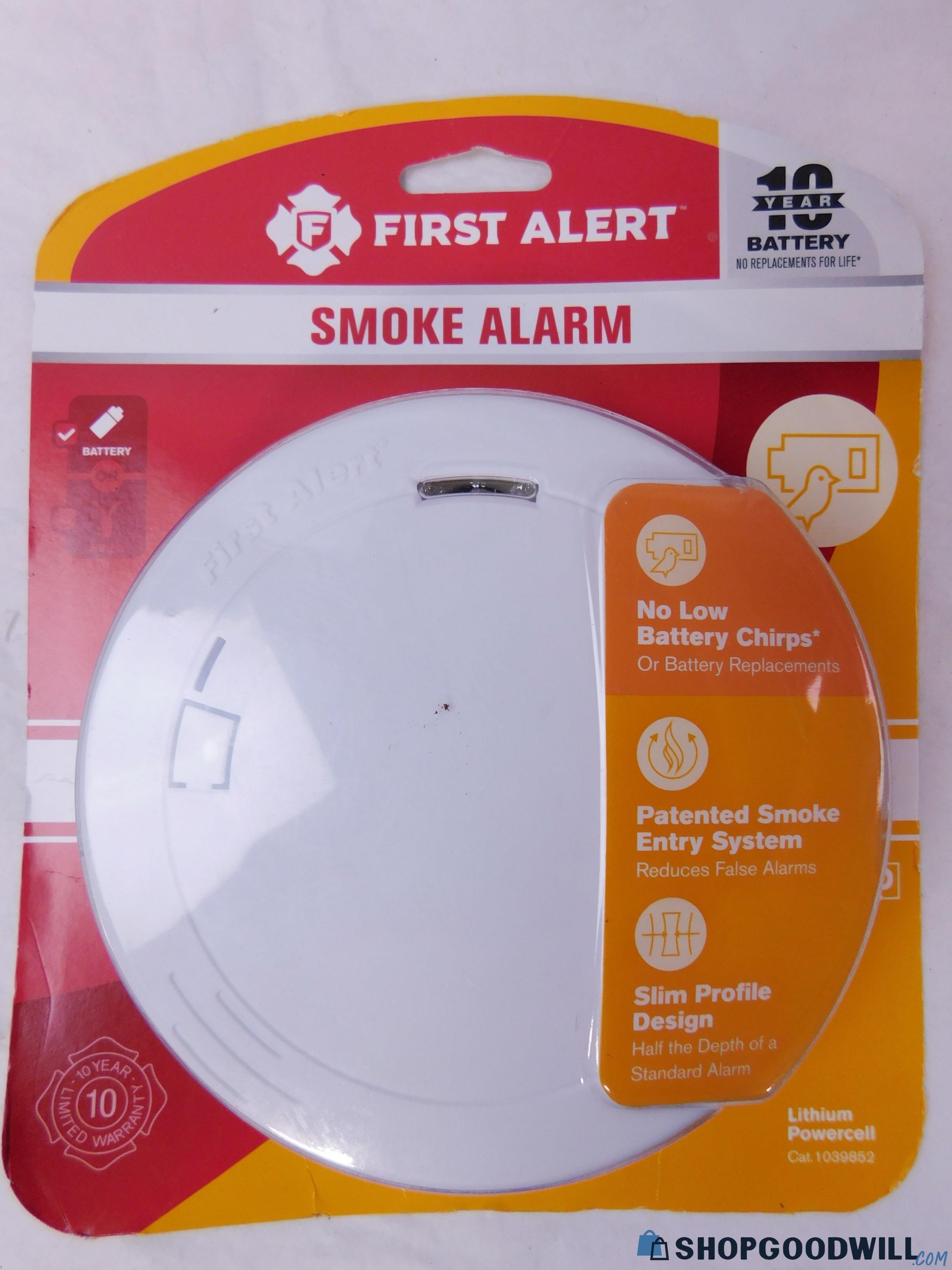 Nib First Alert Smoke Alarm 10 Year Battery Slim Profile Design - Model ...