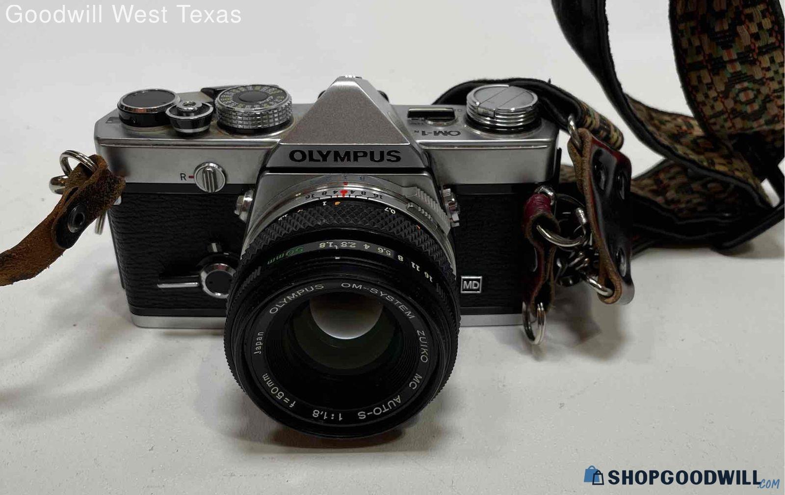 Olympus Om-1 35mm Slr Film Camera 1:1.8 F=50mm | ShopGoodwill.com