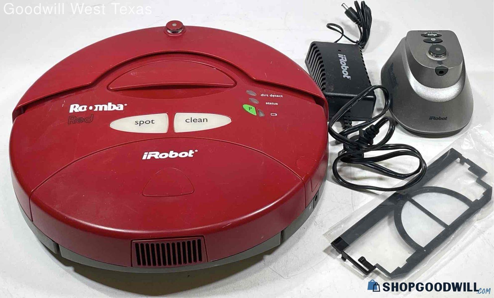 Irobot Roomba Red Robotic Vacuum Cleaner | ShopGoodwill.com