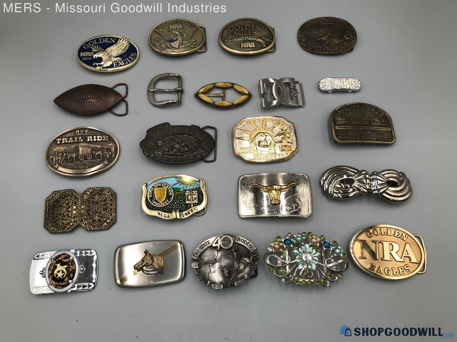 5 Pounds - Mixed Metal/Materials Fashion Belt Buckles - shopgoodwill.com