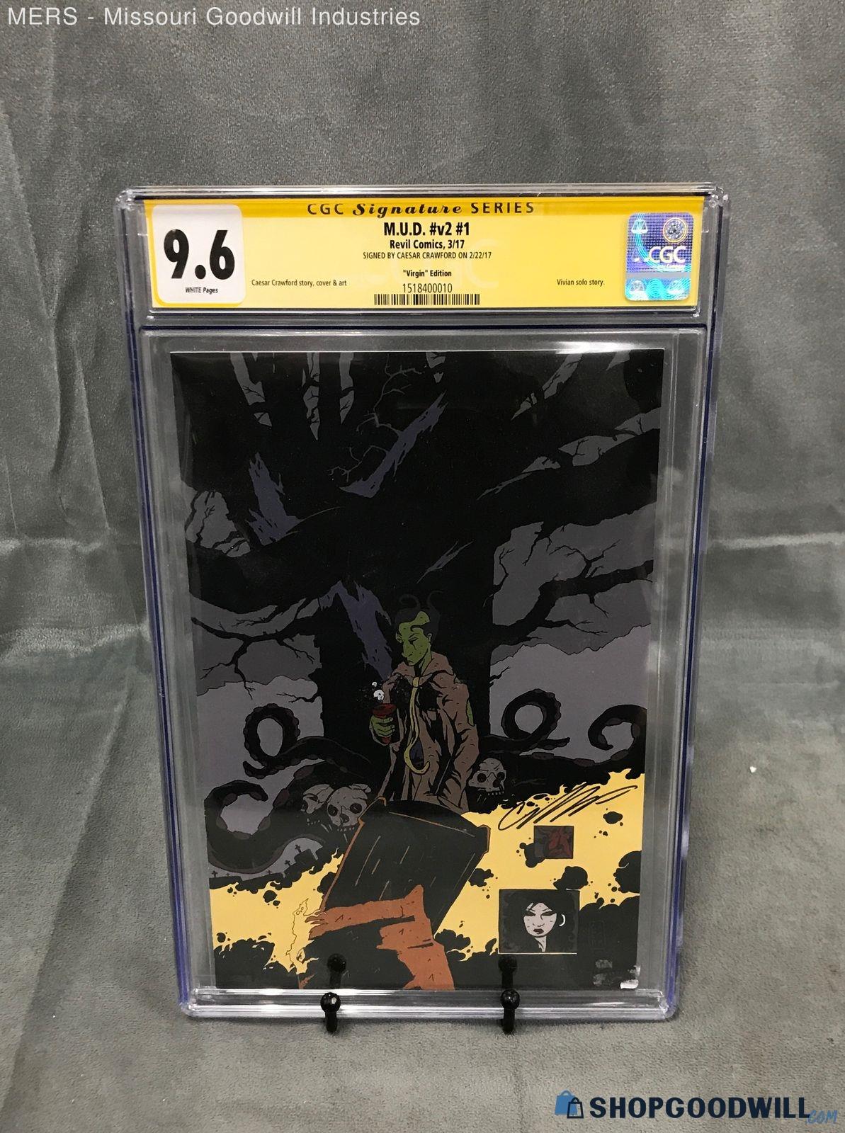 Cgc Signature Series M.u.d. #V2 #1 Revil Comics 3/17 