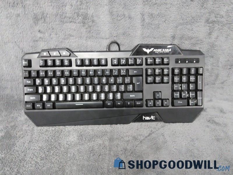 Havit Backlit Gaming Keyboard Hv Kb Cm Untested Shopgoodwill Com