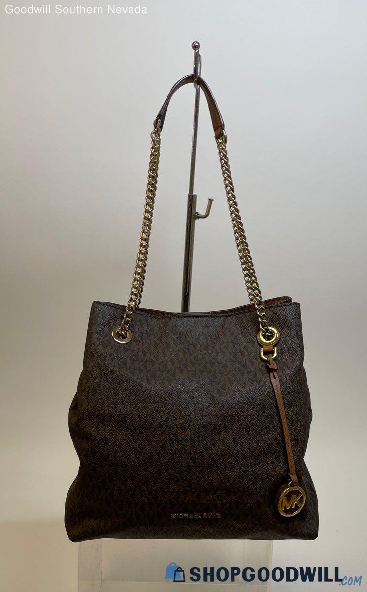 Michael Kors Brown Shoulder Tote Bag | ShopGoodwill.com