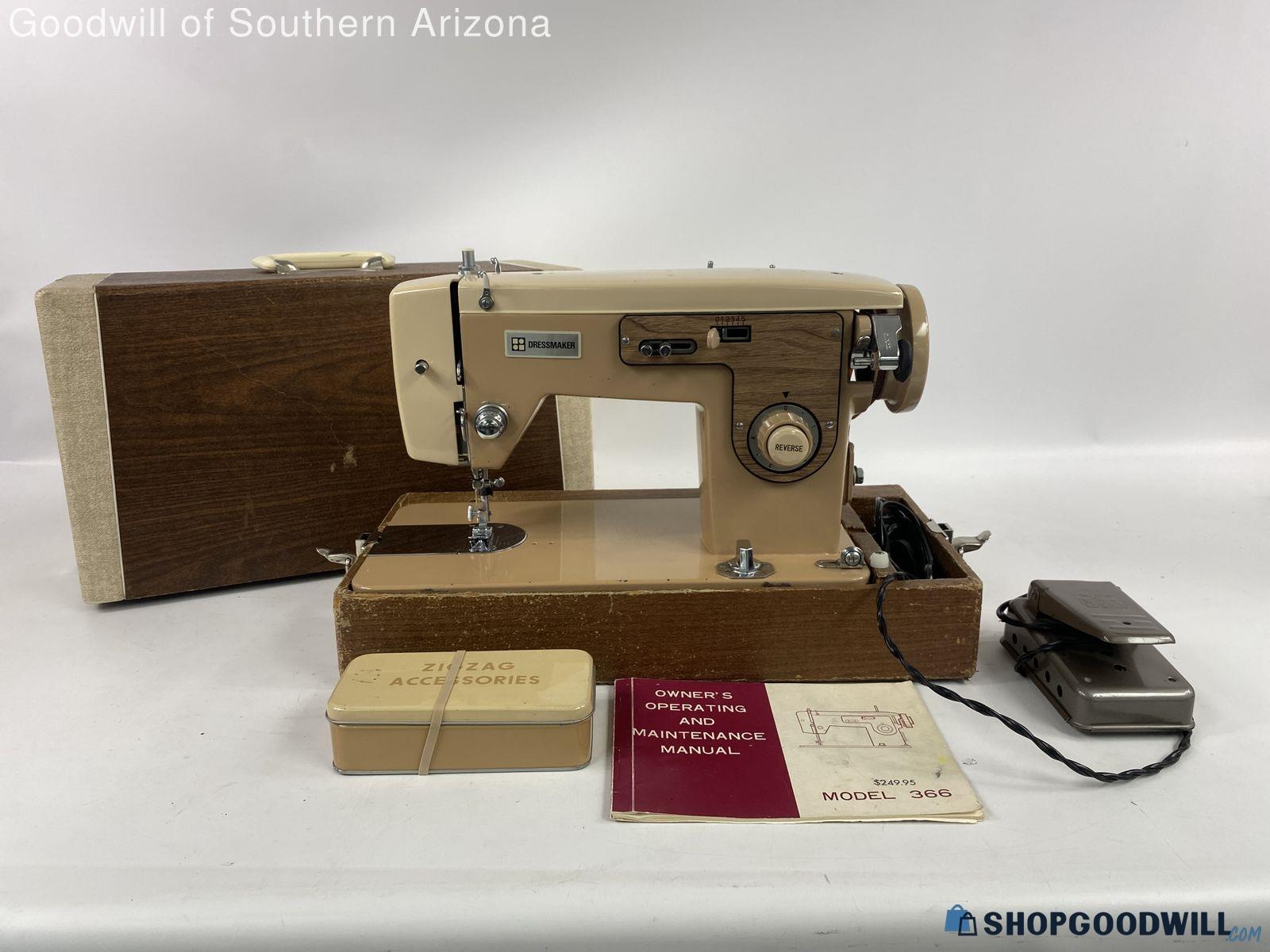 Hilton Dressmaker Model 366? Sewing Machine With Acces - shopgoodwill.com