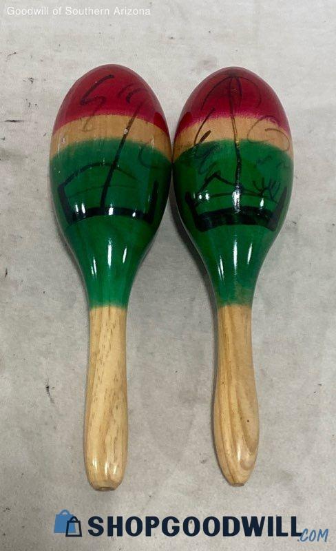 Red & Green Maracas | ShopGoodwill.com