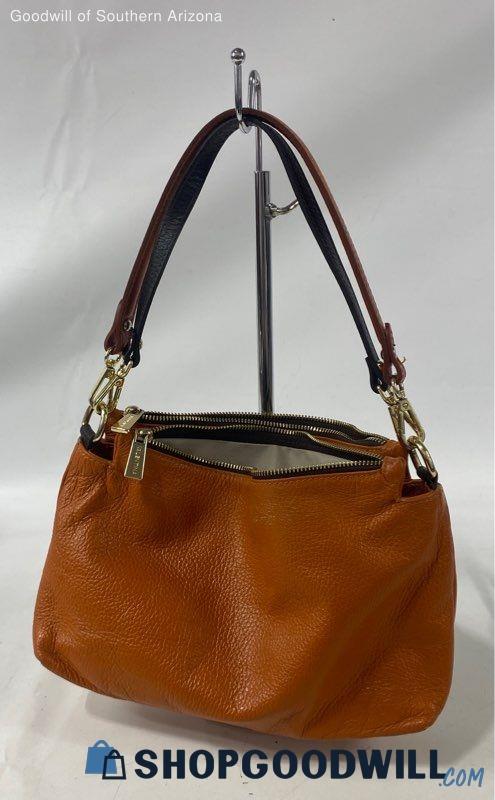 Valentina Orange Leather Purse 