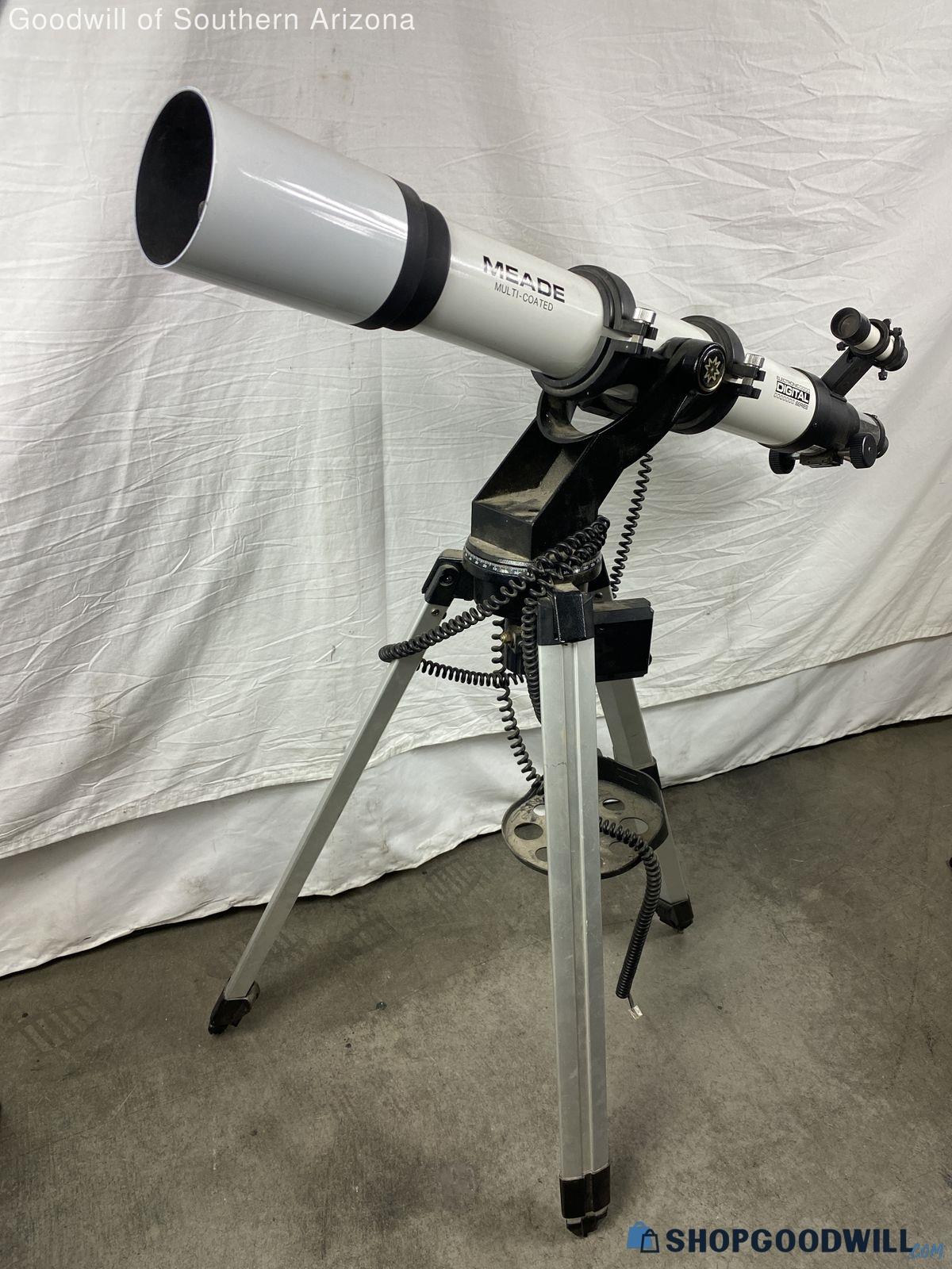 Meade DS-80 80mm Refractor Electronic Digital Series Telescope w/Stand ...