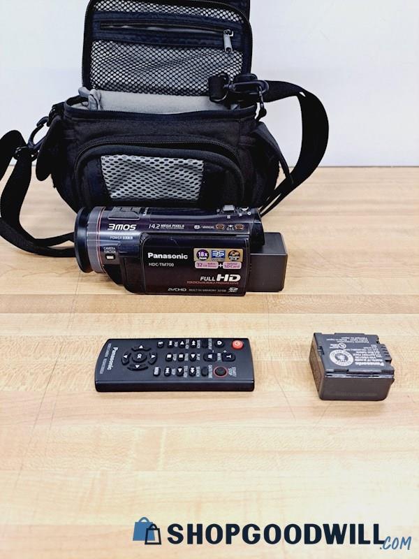 Panasonic Hdc-tm700 Full Hd 3mos Camcorder Avchd Video Camera & Remote ...