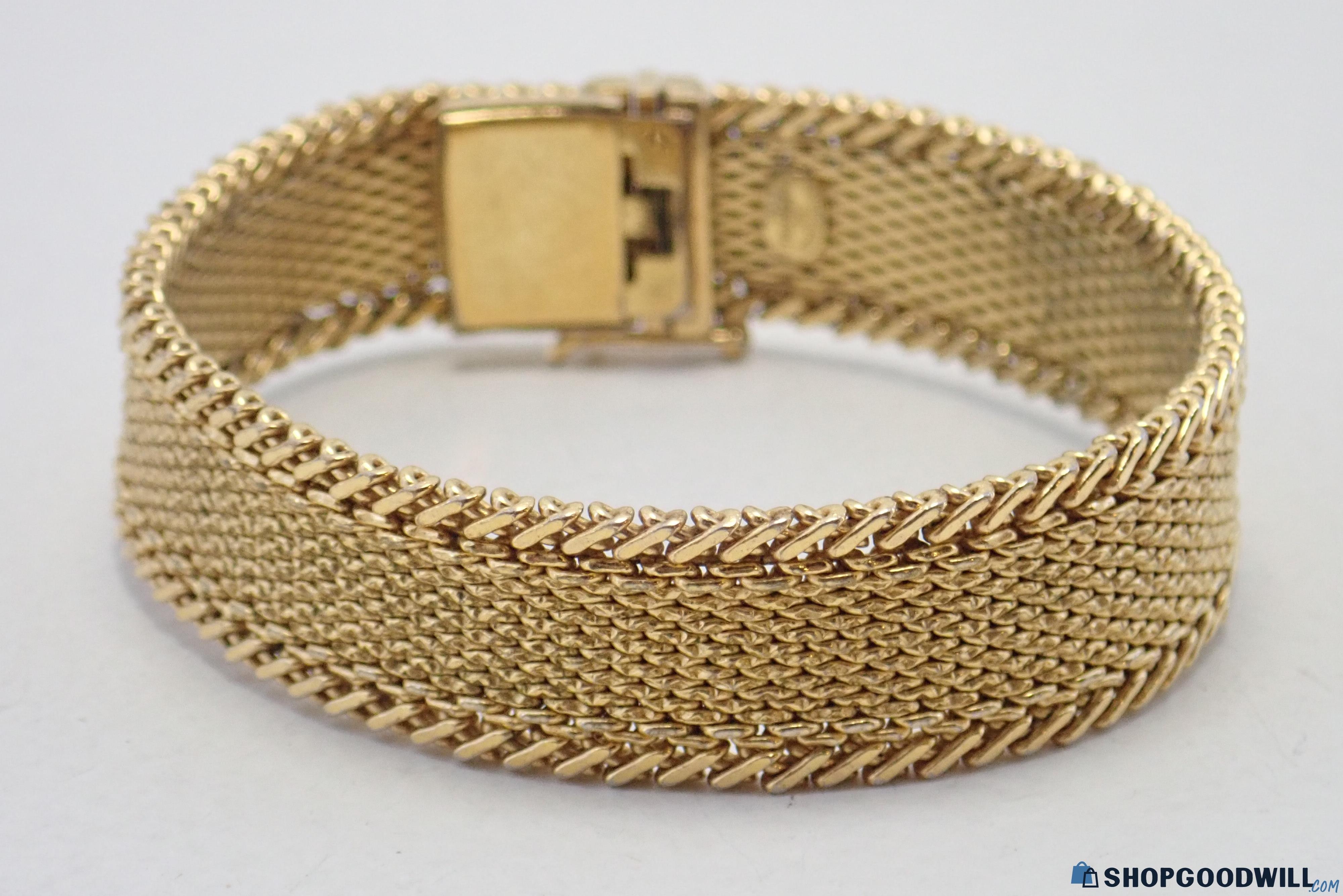 Vintage Signed 1964 Christian Dior Germany 7.5''L Mesh Like Bracelet ...