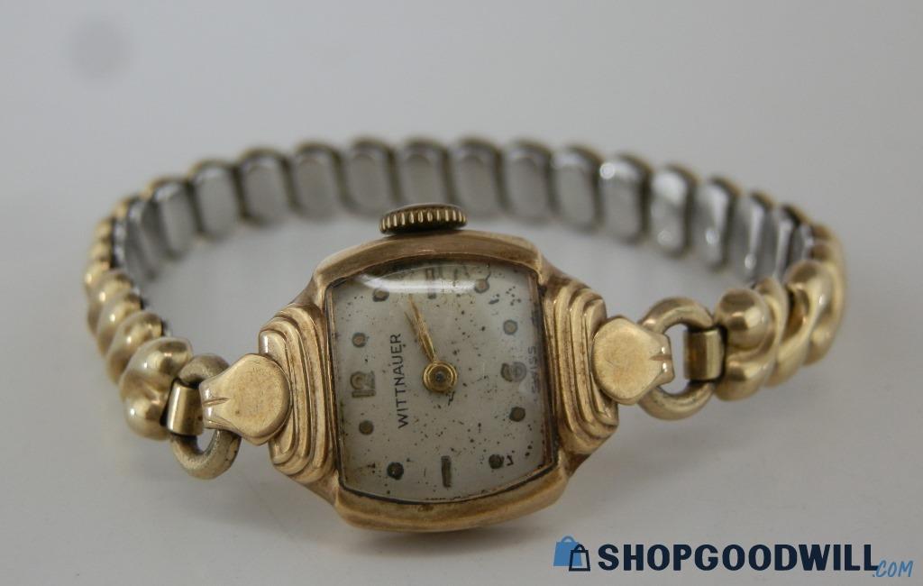 Vintage Ladies 10K Wittnauer Gold Swiss 15 Jewels Watch - shopgoodwill.com