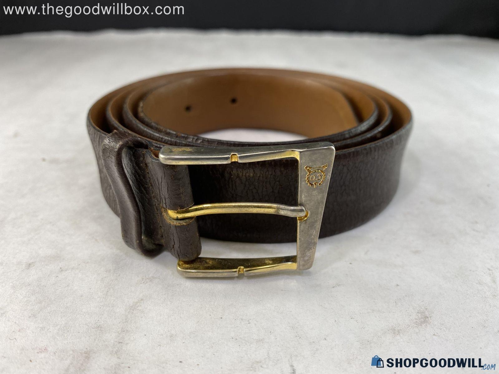 Authentic Christian Dior Leather Belt - shopgoodwill.com