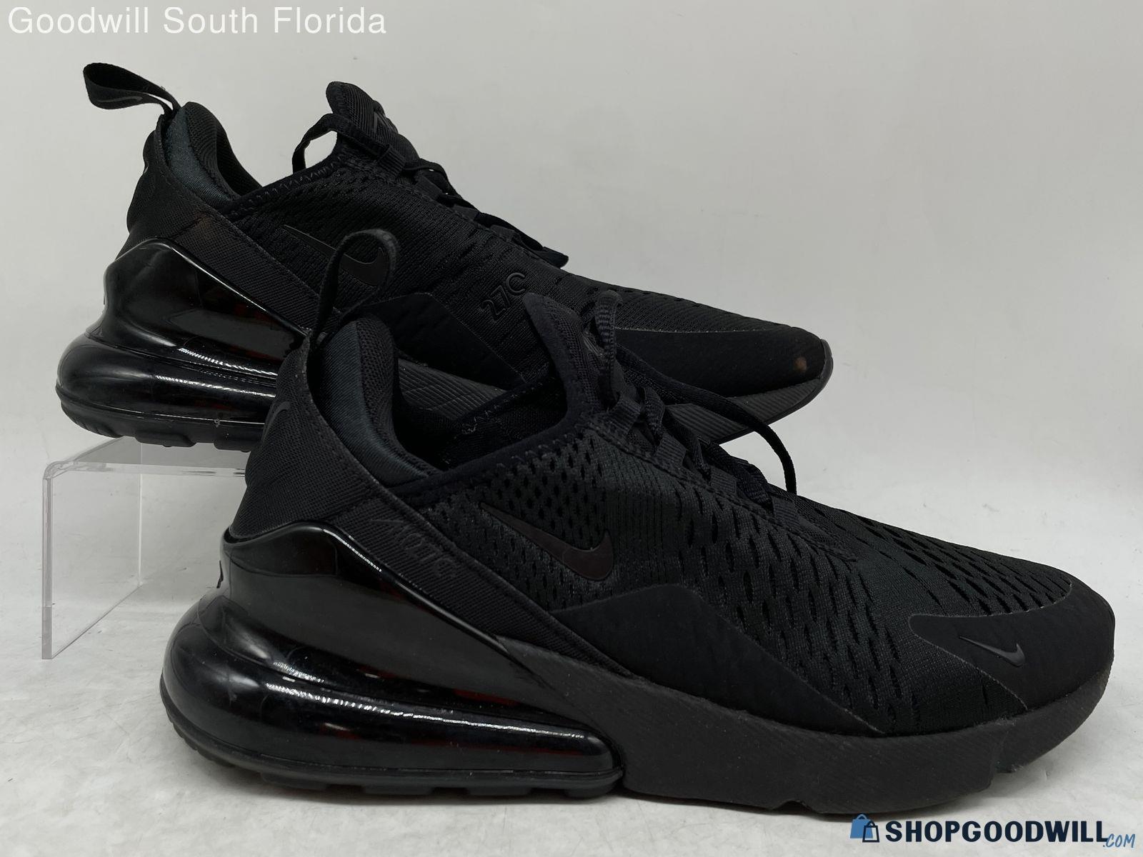 Nike Womens Air Max 270 Ah6789-006 Triple Black Sneaker Shoes Size 8.5 ...