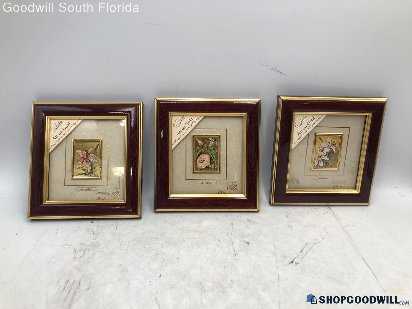 Gold Art Creation Arts On Gold Colors Frame | ShopGoodwill.com