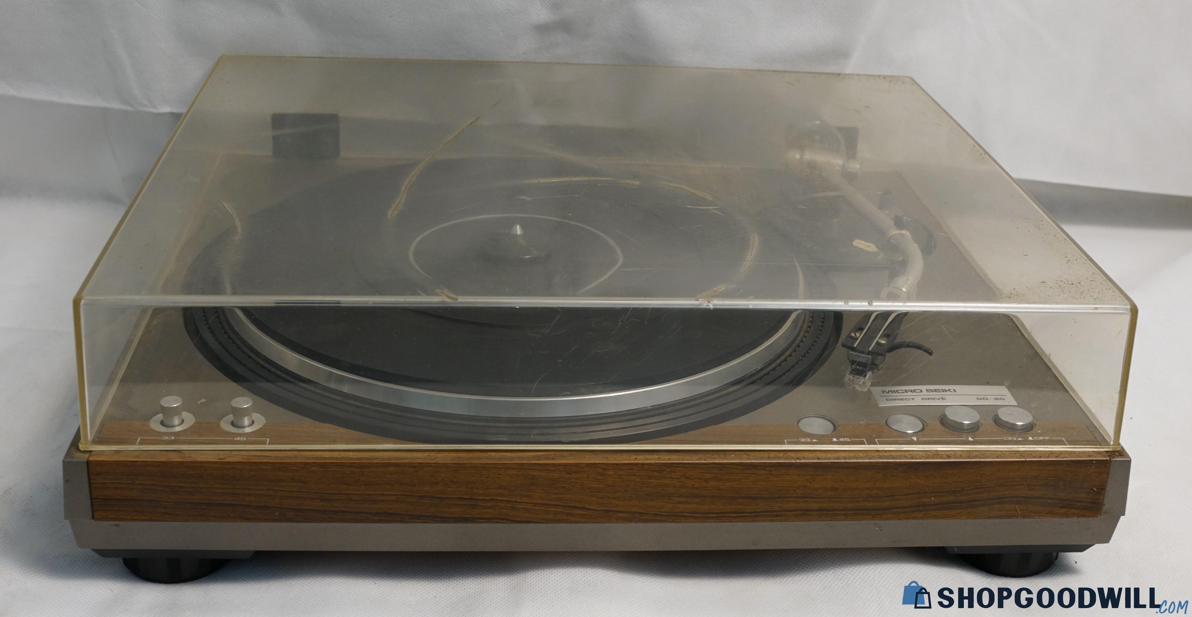 Micro Seiki Direct Drive DD-20 Turntable - shopgoodwill.com