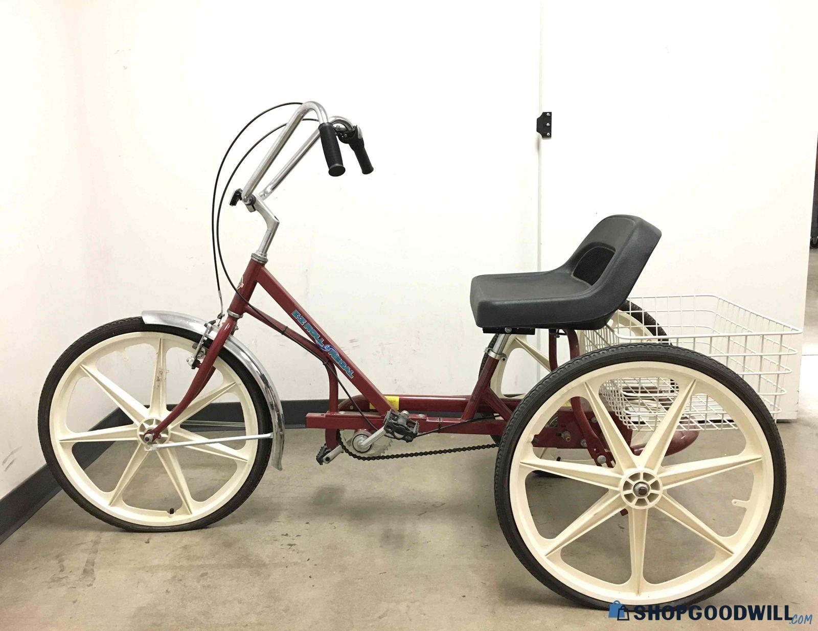 EZ Roll Regal Adult Red Tricycle  Basket - shopgoodwill.com