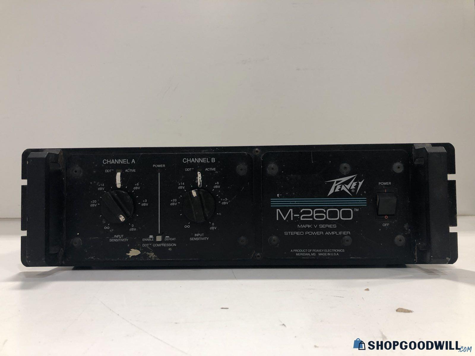 Peavey M-2600 Mark V Series Stereo Power Amplifier | ShopGoodwill.com