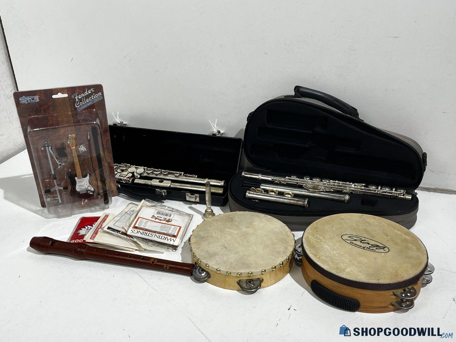 Musical Instruments Lot 12 Pcs Incl Gemeinhardt, Silver Plated (2sp ...