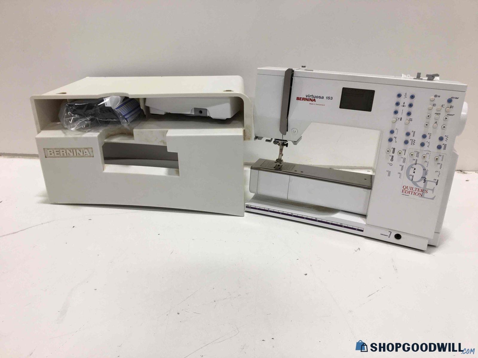 Bernina Virtuosa 153 Quilter's Edition Sewing Machine with Pedal and ...