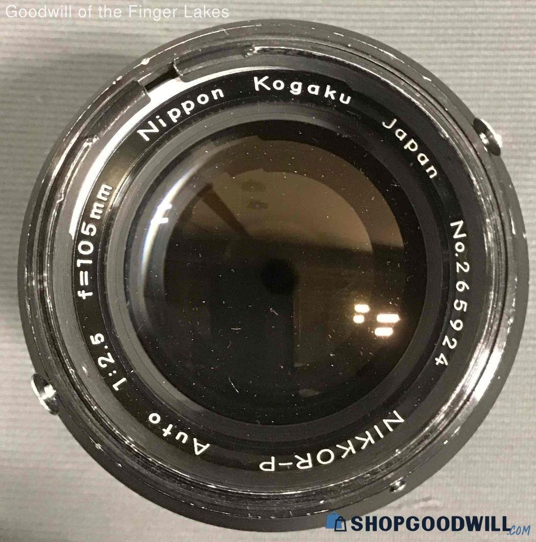 NIKKOR-P AUTO 1:2.5 F=105MM NIPPON KOGAKU JAPAN LENS - shopgoodwill.com