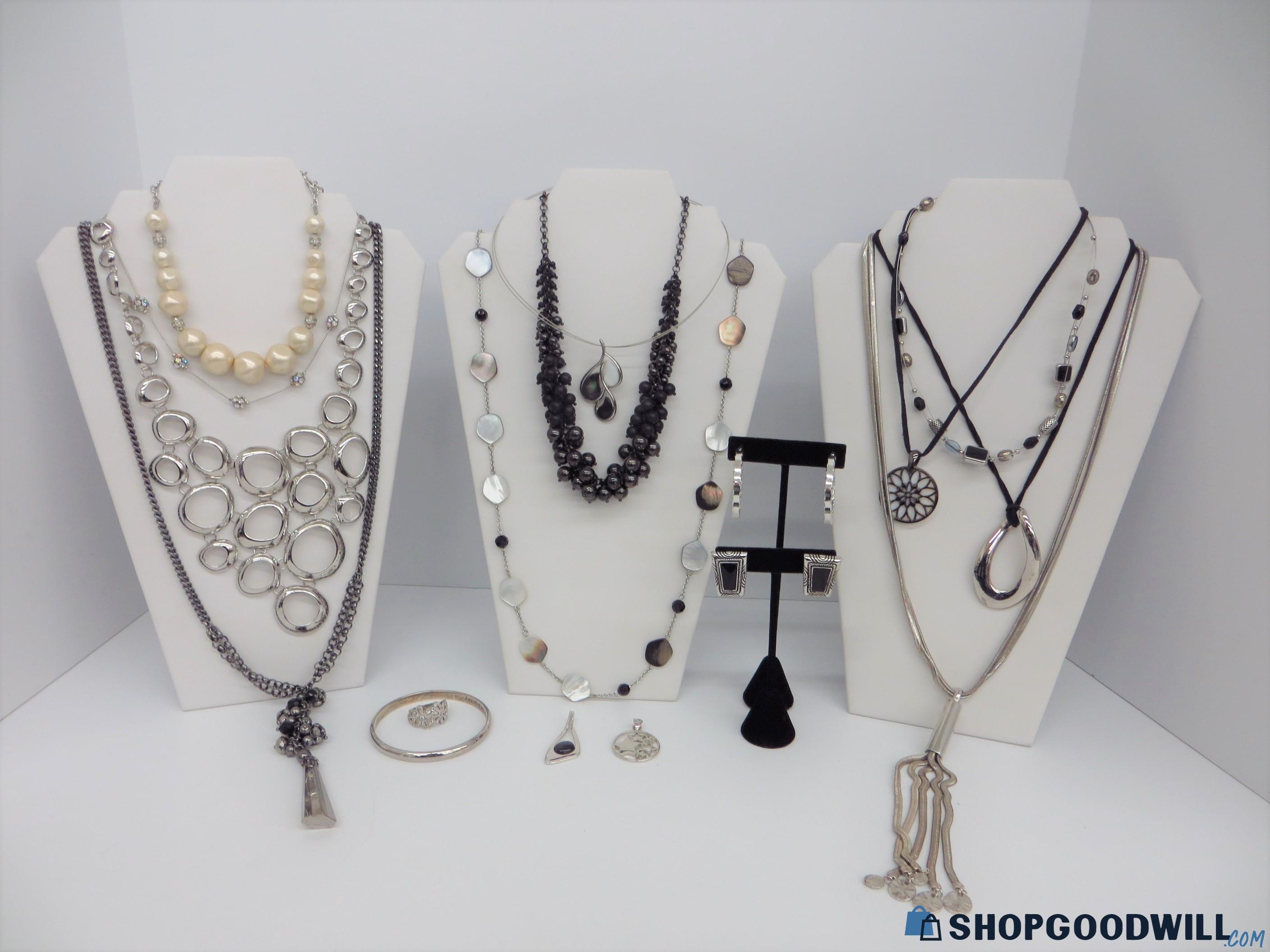 Lia Sofia 17 Piece Fashion Costume Jewelry Mix - shopgoodwill.com