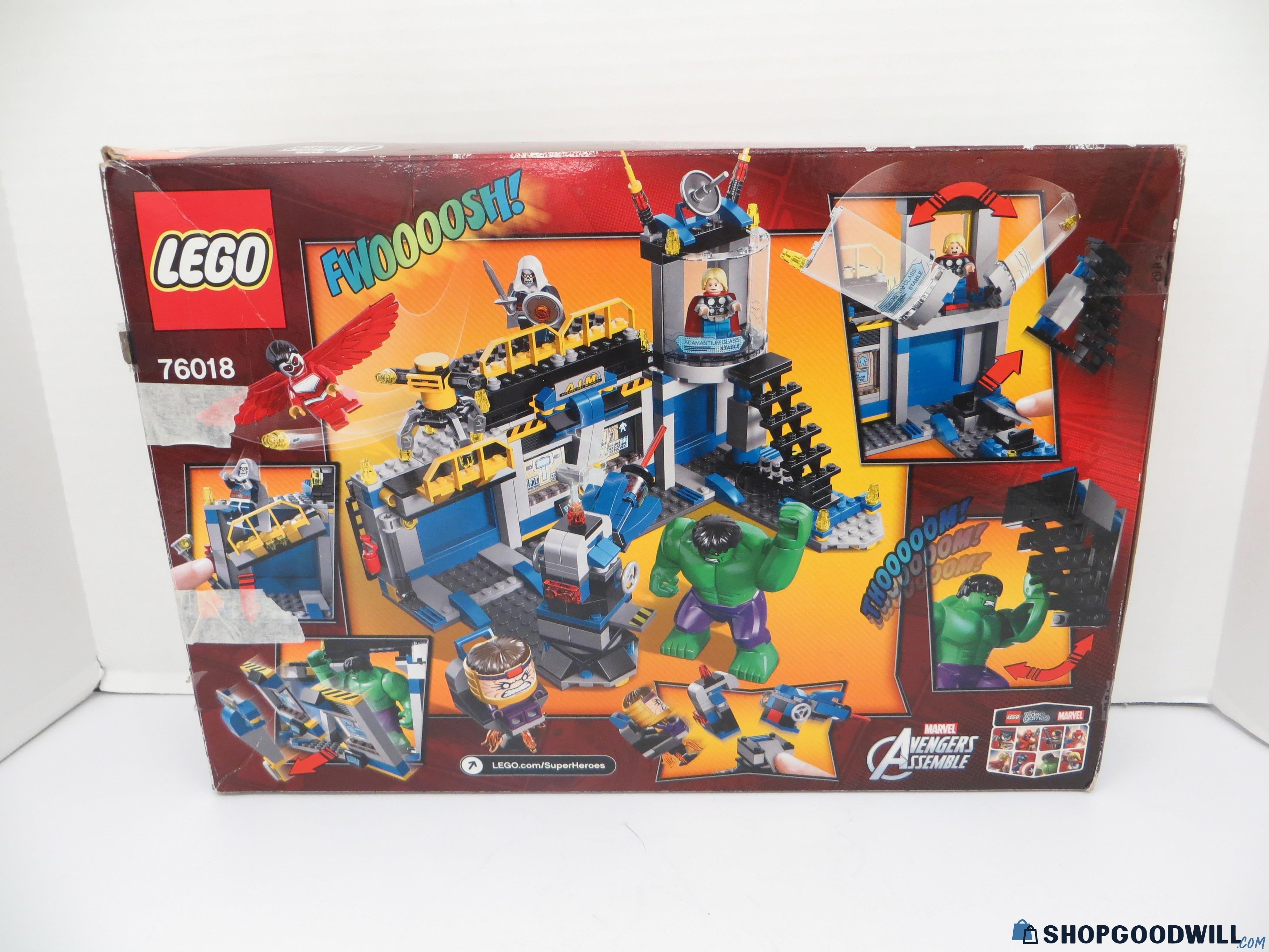 Lego Marvel Avengers Super Heroes Hulk Lab Smash Set No. 76018 (Missing ...