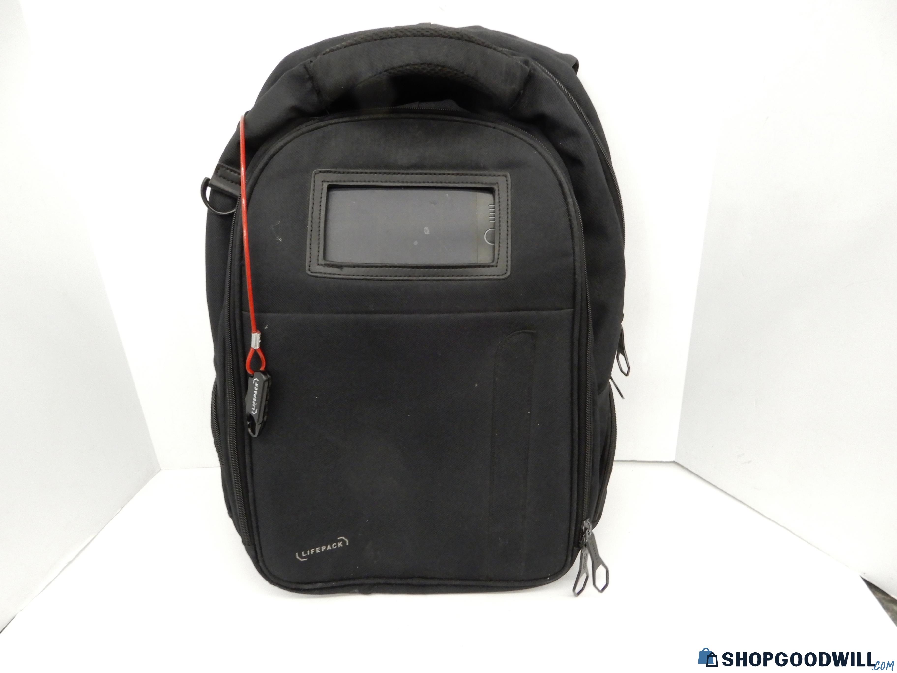 Lifepack By Solgaard Backpack With Solar Powered Battery Bank/speaker