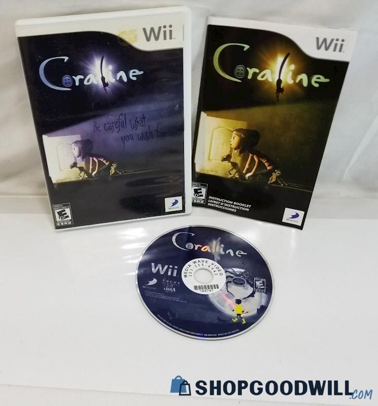 Coraline Be Careful What You Wish For: Nintendo Wii Video Game Disc In ...