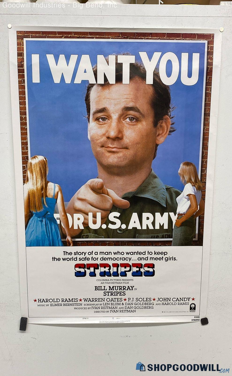 Stripes Bill Murray & Breakfast Club Posters Poster | ShopGoodwill.com