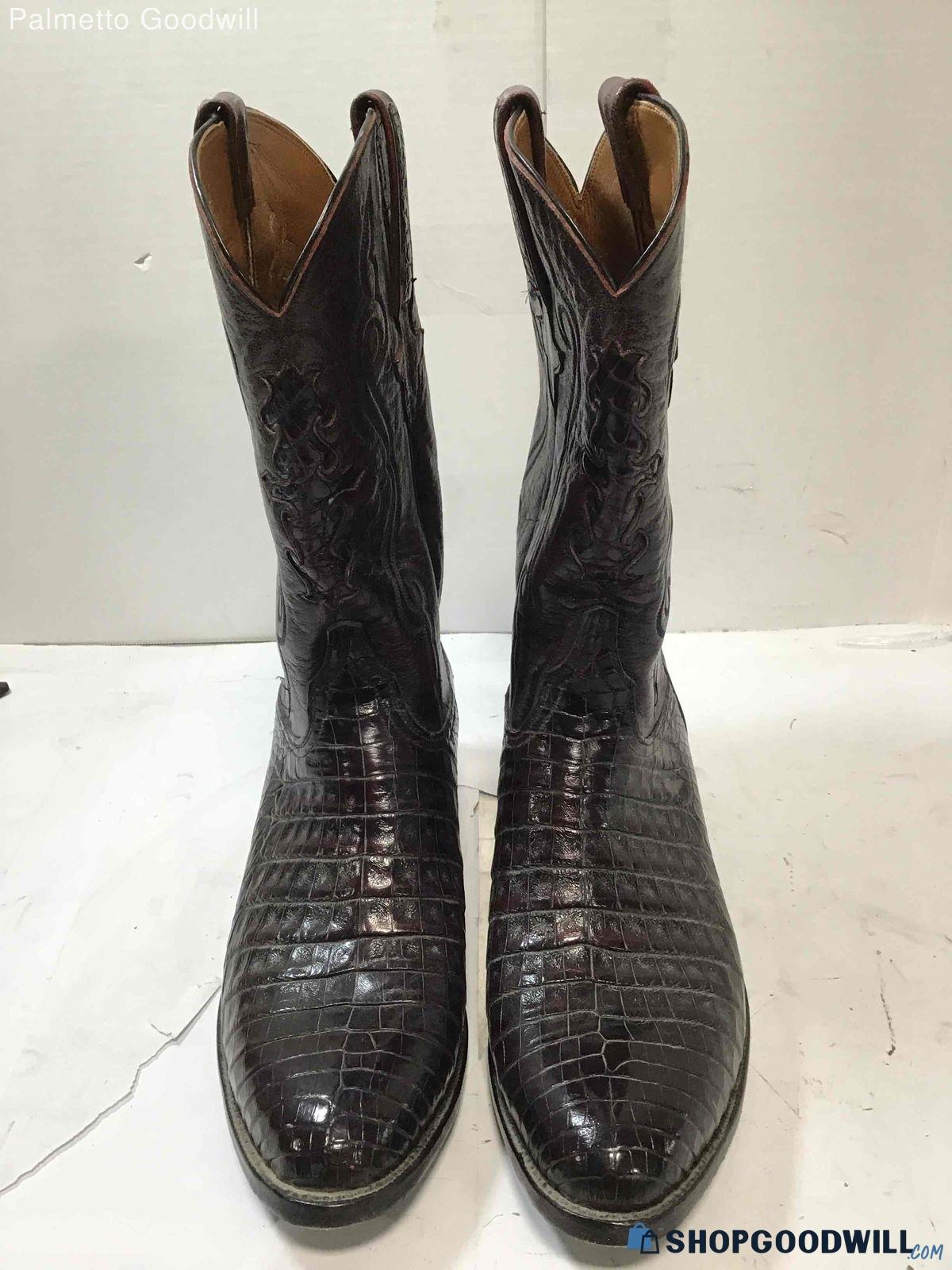 Mens Brown Lucchese Boots Size 11 - shopgoodwill.com