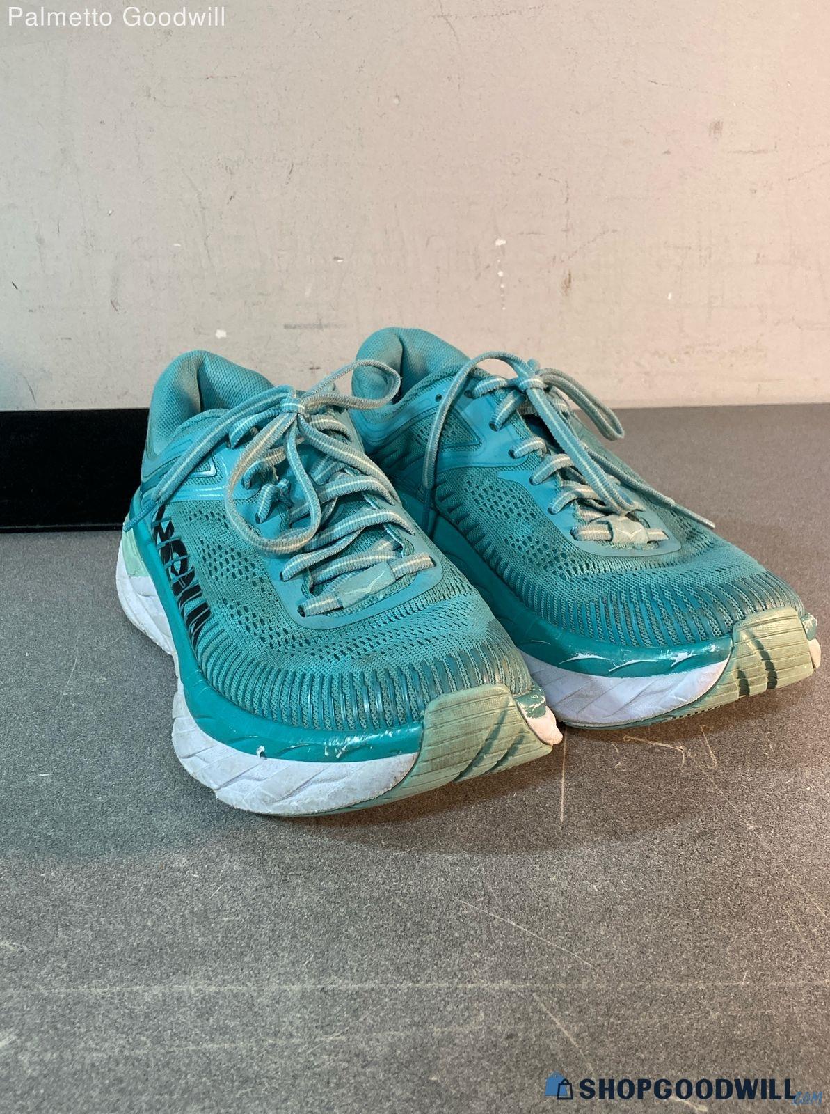 Ladies Turquoise Hoka Bondi 7 Shoes Sz 7