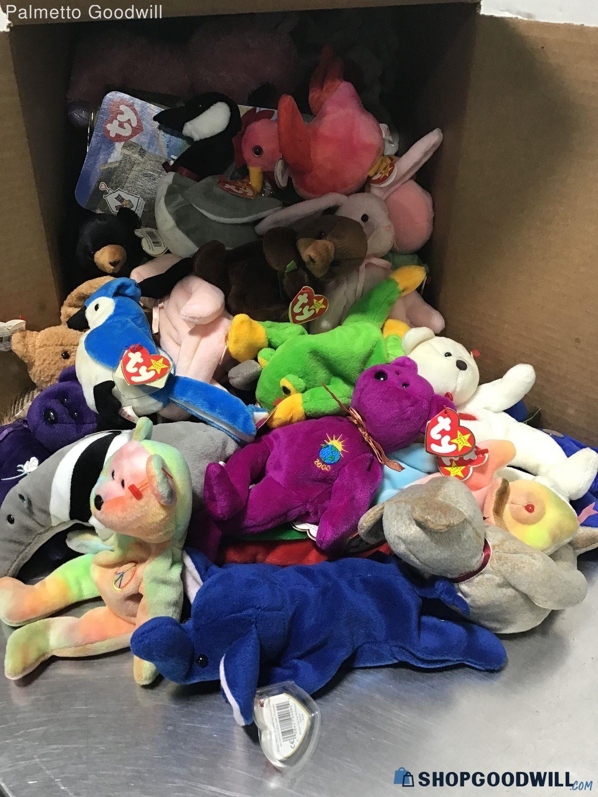 17lb Lot of TY Beanie Babies - shopgoodwill.com