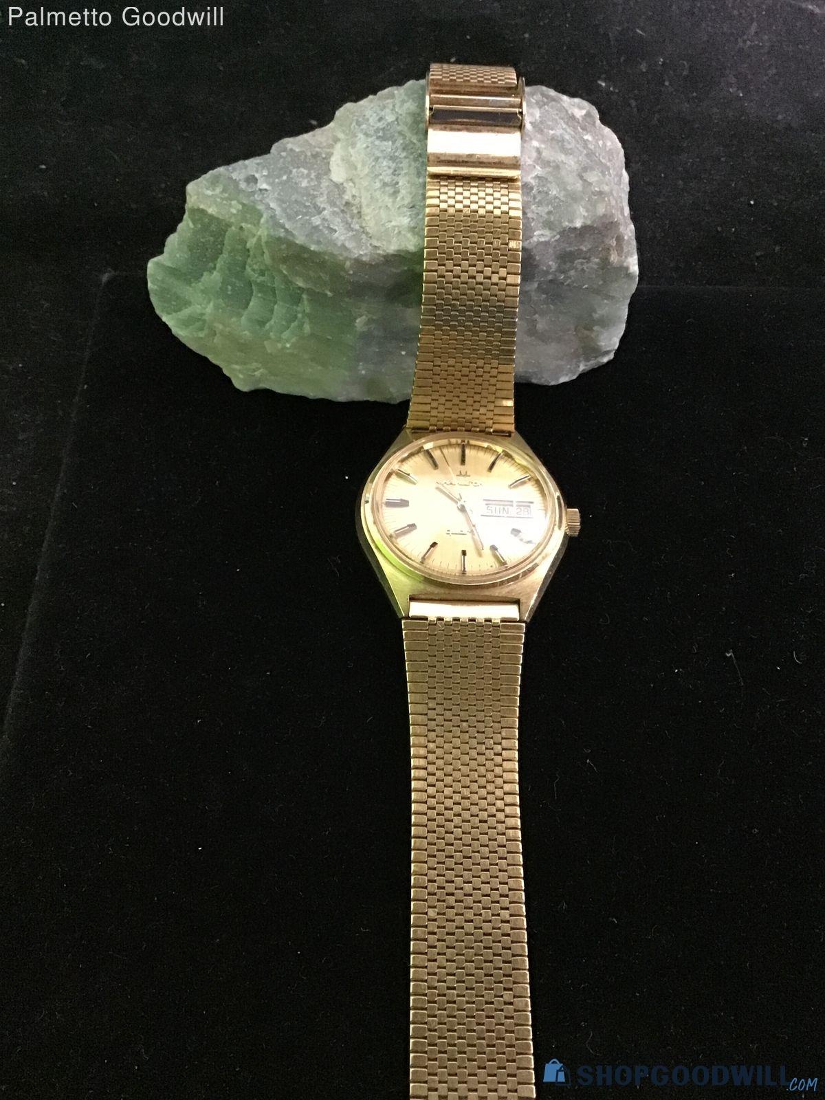 Vintage Hamilton Men's 14K Gold Plated Watch - shopgoodwill.com