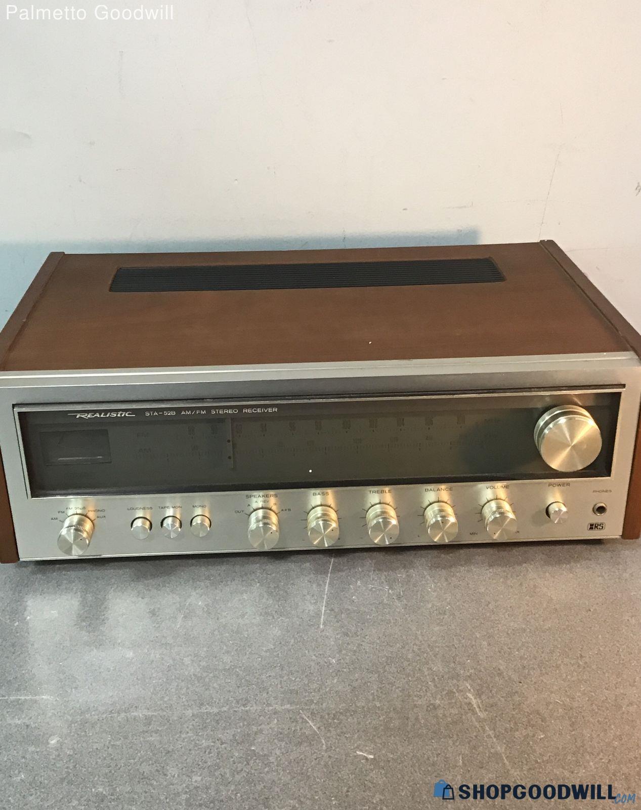 Realistic Sta-52b Am/fm Stereo Receiver Untested Parts Only ...